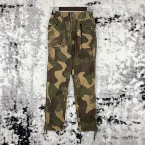 Levis Made & Crafted Pants Womens Size‎ 0 Green Camo Grunge Skater Cotton Linen